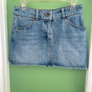Denim mini skirt